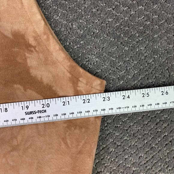 Dagoli Canada Vest Adult Unisex Large Brown Full Zip Tribal Tie Dye Sweatshirt - Picture 11 of 13